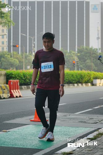 Race photo from Nu Skin Run 10K