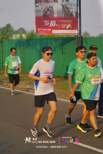 Race photo from BAF LIONS RUN 2024