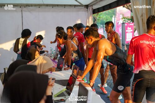 Race photo from Smartfren Run 2025 
