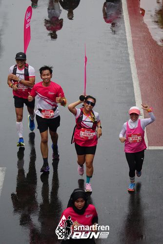 Race photo from Smartfren Run 2024