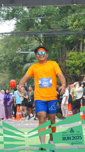 Race photo from Mangkunegaran Run 2025