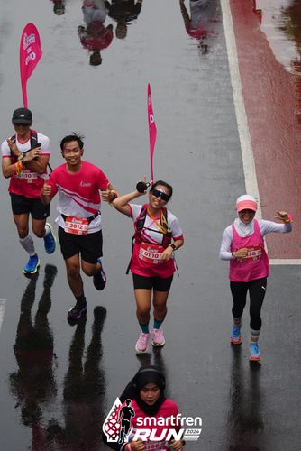 Race photo from Smartfren Run 2024