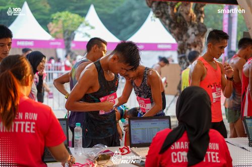 Race photo from Smartfren Run 2025 