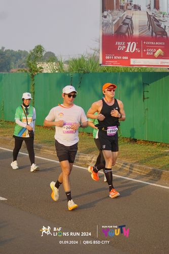 Race photo from BAF LIONS RUN 2024