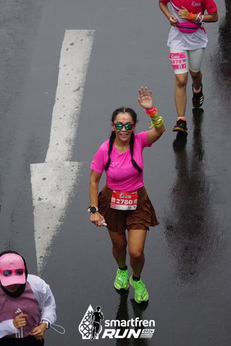 Race photo from Smartfren Run 2024