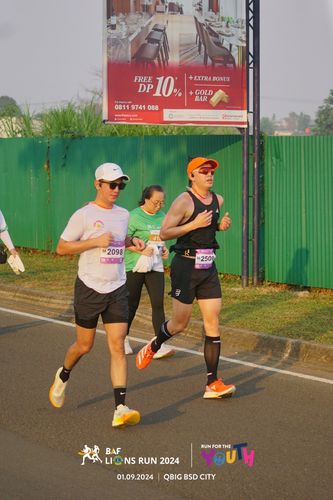 Race photo from BAF LIONS RUN 2024