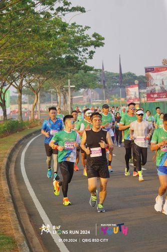 Race photo from BAF LIONS RUN 2024
