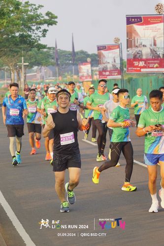 Race photo from BAF LIONS RUN 2024