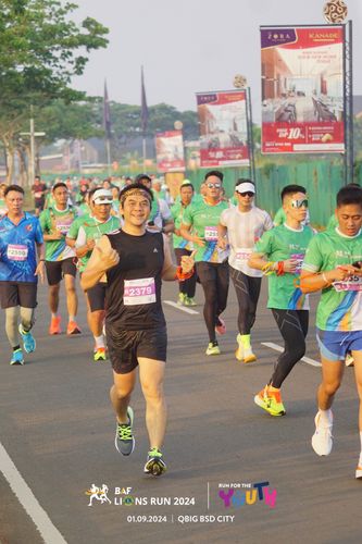 Race photo from BAF LIONS RUN 2024