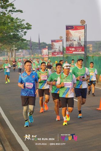Race photo from BAF LIONS RUN 2024