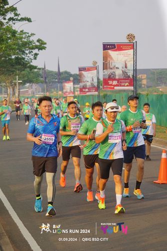 Race photo from BAF LIONS RUN 2024