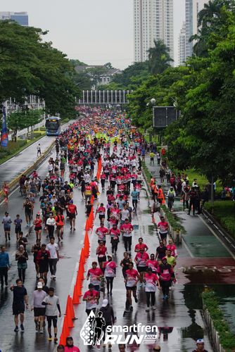 Race photo from Smartfren Run 2024