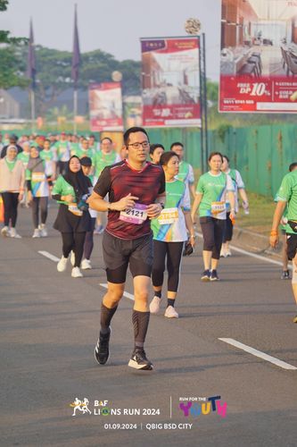 Race photo from BAF LIONS RUN 2024
