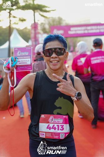 Race photo from Smartfren Run 2025 