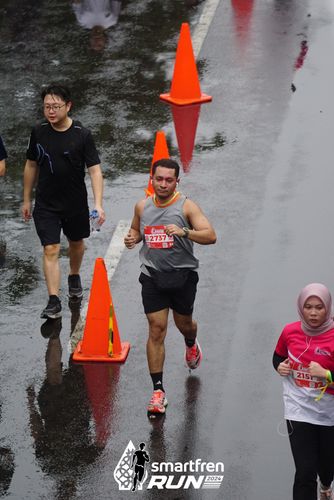Race photo from Smartfren Run 2024