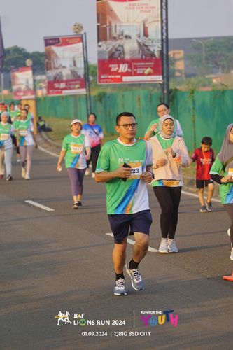 Race photo from BAF LIONS RUN 2024
