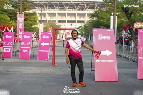 Race photo from Smartfren Run 2025 