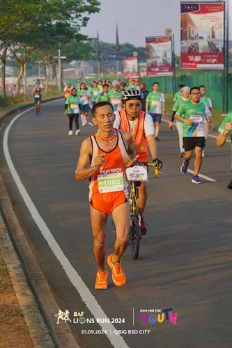 Race photo from BAF LIONS RUN 2024