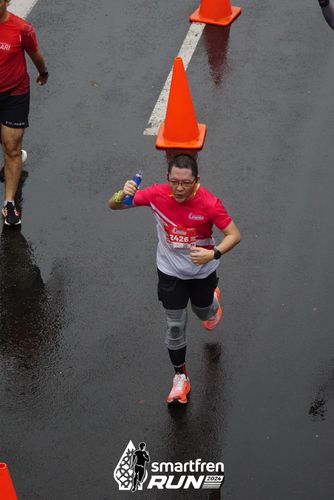 Race photo from Smartfren Run 2024