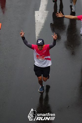 Race photo from Smartfren Run 2024