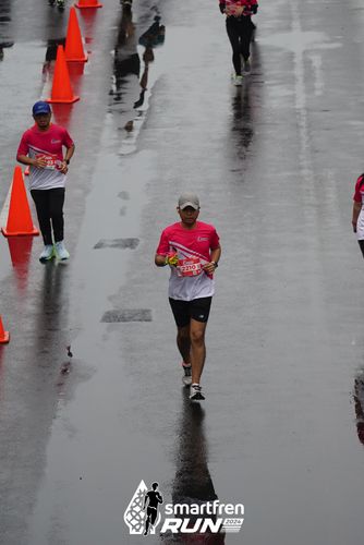 Race photo from Smartfren Run 2024