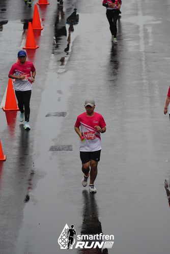 Race photo from Smartfren Run 2024