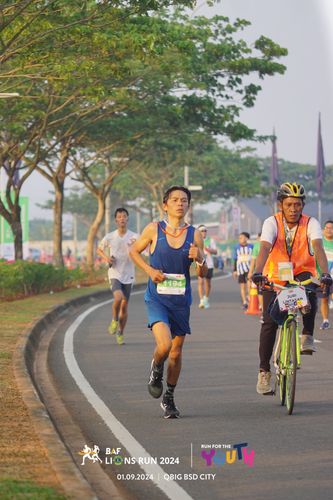 Race photo from BAF LIONS RUN 2024