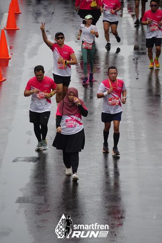 Race photo from Smartfren Run 2024