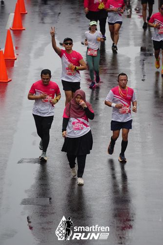 Race photo from Smartfren Run 2024