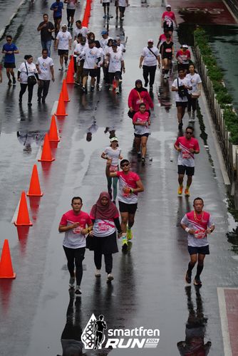 Race photo from Smartfren Run 2024