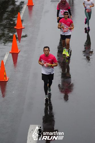 Race photo from Smartfren Run 2024