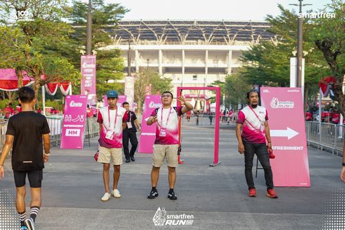 Race photo from Smartfren Run 2025 