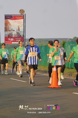 Race photo from BAF LIONS RUN 2024
