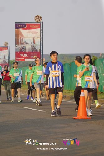 Race photo from BAF LIONS RUN 2024