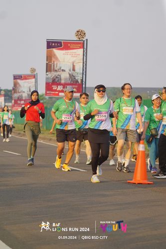 Race photo from BAF LIONS RUN 2024