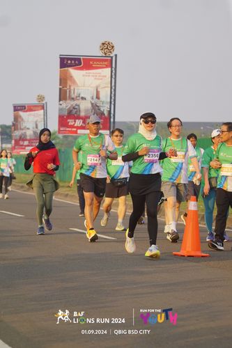 Race photo from BAF LIONS RUN 2024