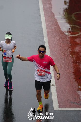 Race photo from Smartfren Run 2024