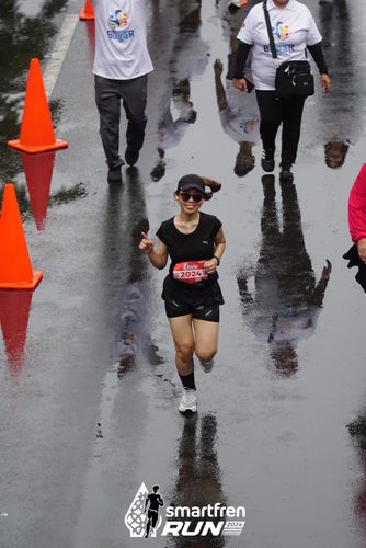 Race photo from Smartfren Run 2024