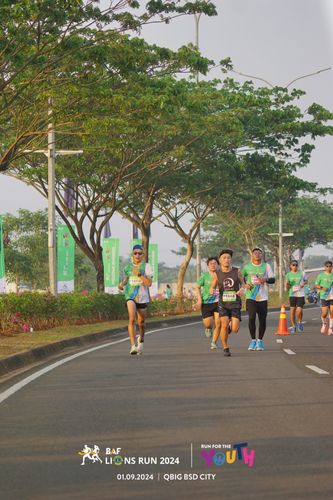 Race photo from BAF LIONS RUN 2024