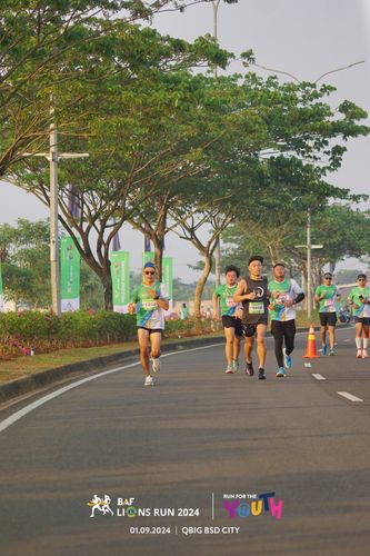 Race photo from BAF LIONS RUN 2024