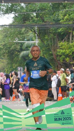 Race photo from Mangkunegaran Run 2025