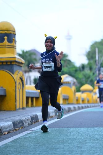 Race photo from KEMLU RUN 2025