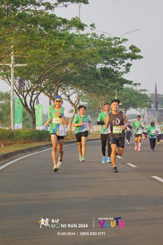 Race photo from BAF LIONS RUN 2024