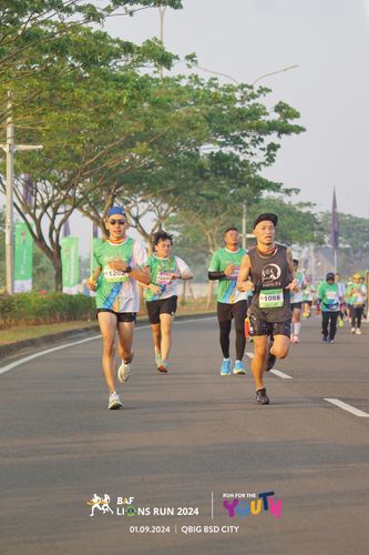 Race photo from BAF LIONS RUN 2024