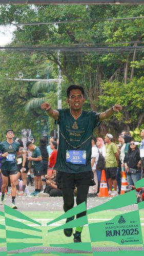 Race photo from Mangkunegaran Run 2025