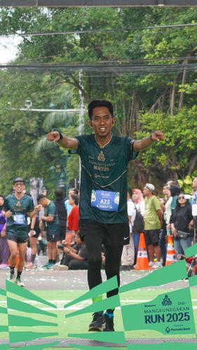 Race photo from Mangkunegaran Run 2025