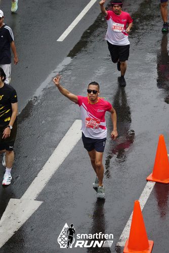 Race photo from Smartfren Run 2024
