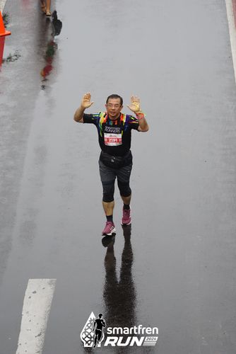 Race photo from Smartfren Run 2024