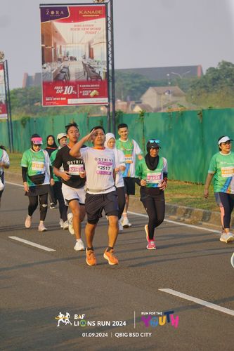 Race photo from BAF LIONS RUN 2024