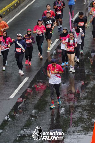 Race photo from Smartfren Run 2024